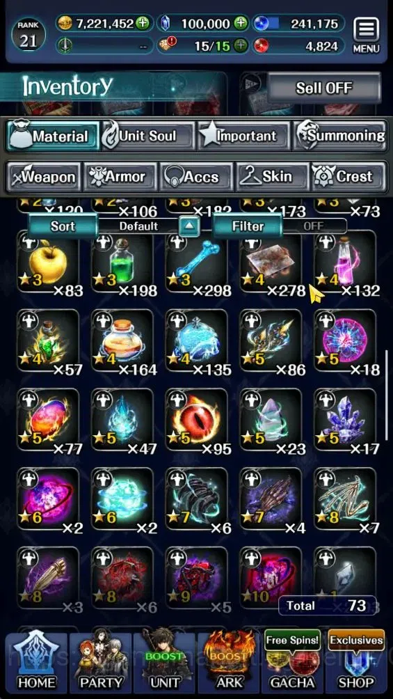 Last Cloudia Accounts GLOBAL|Rank 21|100K Crystal|Top Tier Unit [SM Sera image 8