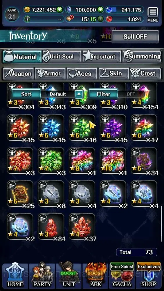 Last Cloudia Accounts GLOBAL|Rank 21|100K Crystal|Top Tier Unit [SM Sera image 9