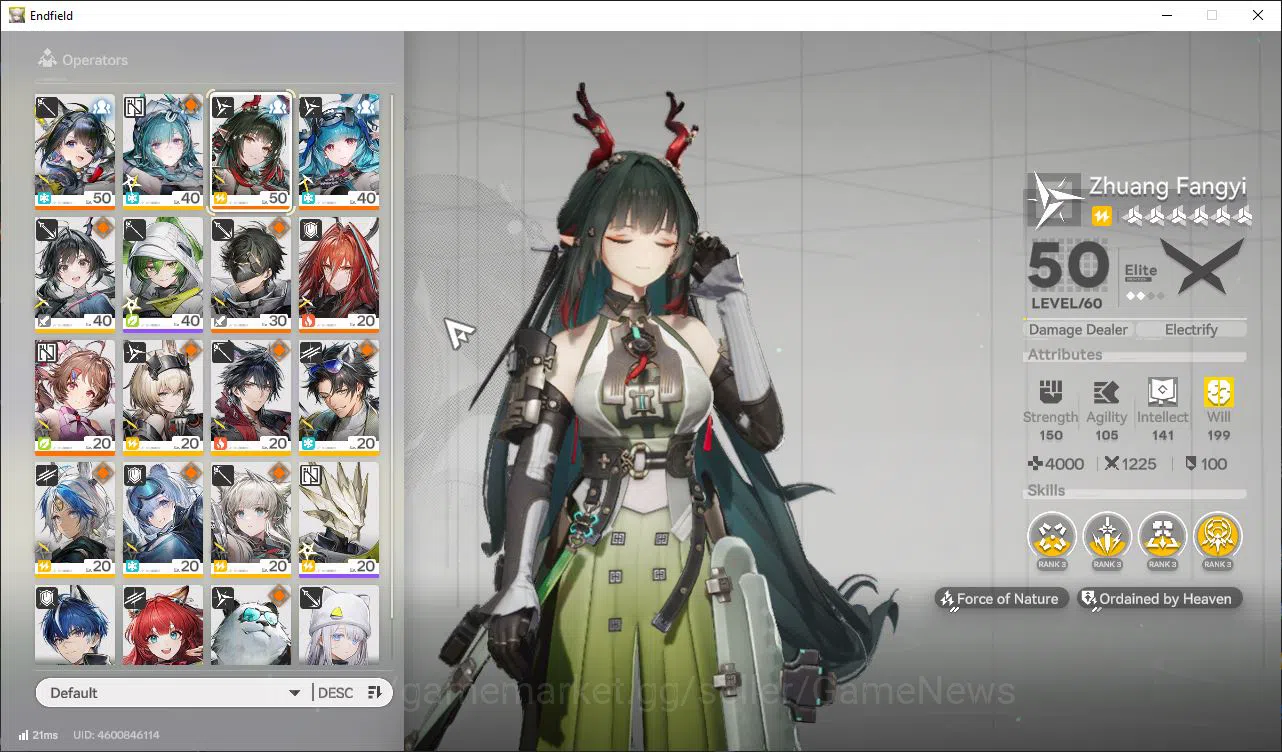 Arknights: Endfield Accounts ASIA|Lv46|5 SSR(2Limit)+9(*6WP)|(Tangtang+Sign,Zhu image 1