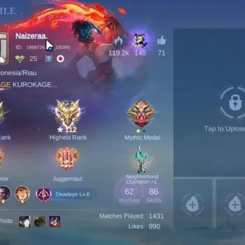 Mobile Legends: Bang Bang Accounts Collector Hero 62|Skin 86|Higest Immo 112|Guin Aspirants,Floryn Sanrio|Irithel