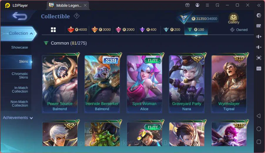 Mobile Legends: Bang Bang Accounts GLOBAL|Hero 103|Skin 140|CC Natalia,Fanny P.Ace+Va image 10