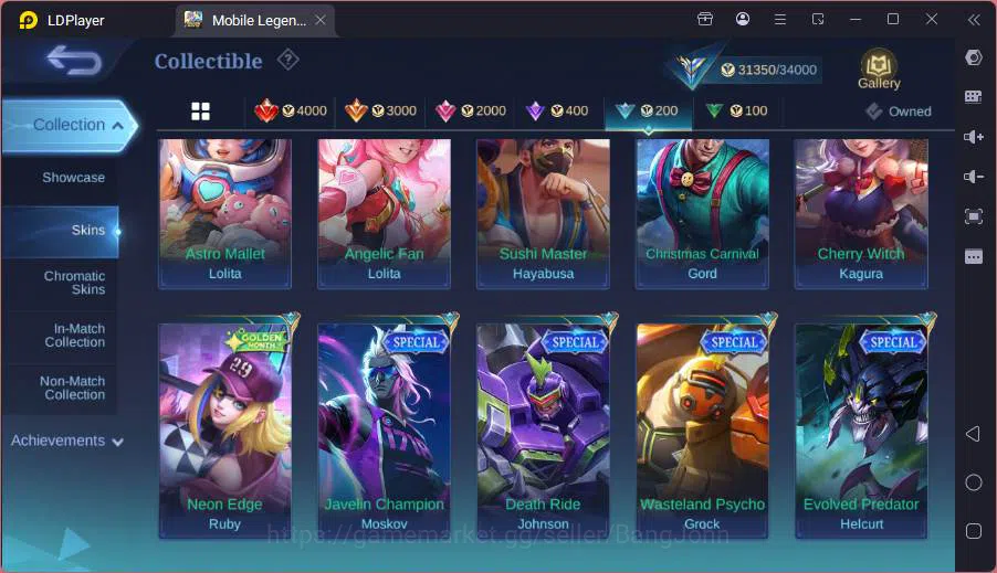 Mobile Legends: Bang Bang Accounts GLOBAL|Hero 103|Skin 140|CC Natalia,Fanny P.Ace+Va image 11