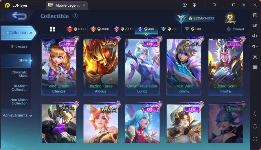 Mobile Legends: Bang Bang Accounts GLOBAL|Hero 103|Skin 140|CC Natalia,Fanny P.Ace+Va image 14