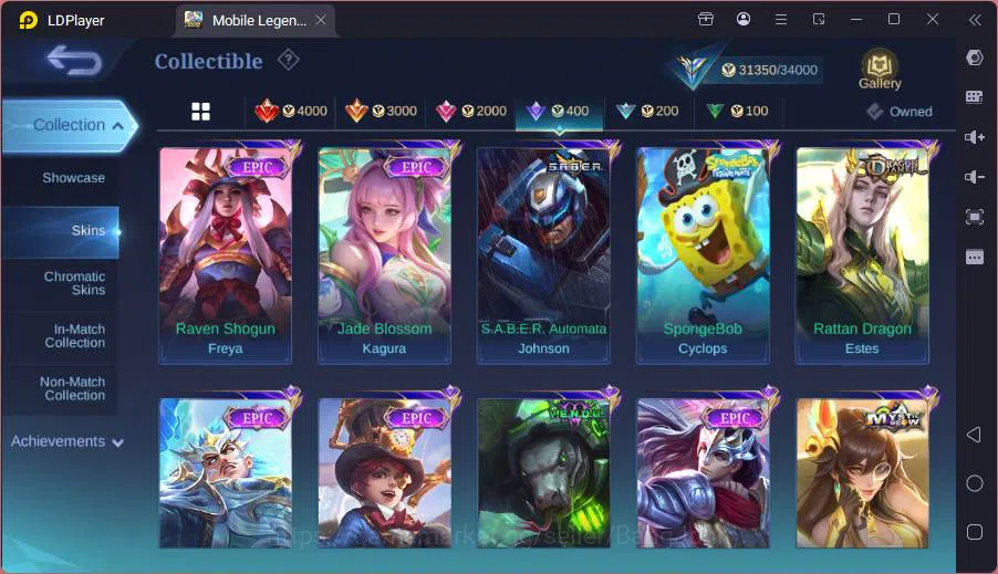 Mobile Legends: Bang Bang Accounts GLOBAL|Hero 103|Skin 140|CC Natalia,Fanny P.Ace+Va image 16
