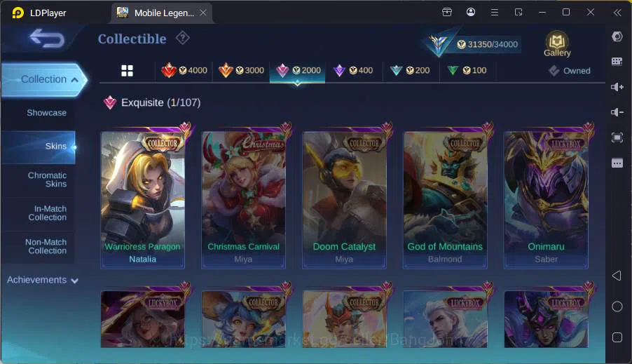 Mobile Legends: Bang Bang Accounts GLOBAL|Hero 103|Skin 140|CC Natalia,Fanny P.Ace+Va image 18