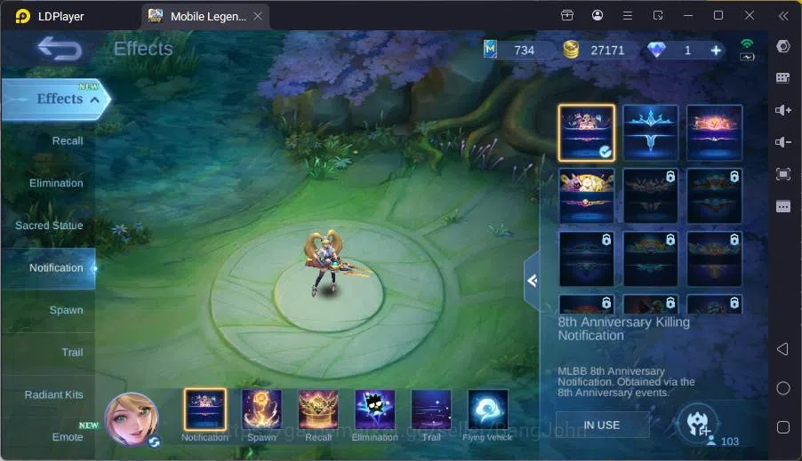 Mobile Legends: Bang Bang Accounts GLOBAL|Hero 103|Skin 140|CC Natalia,Fanny P.Ace+Va image 5