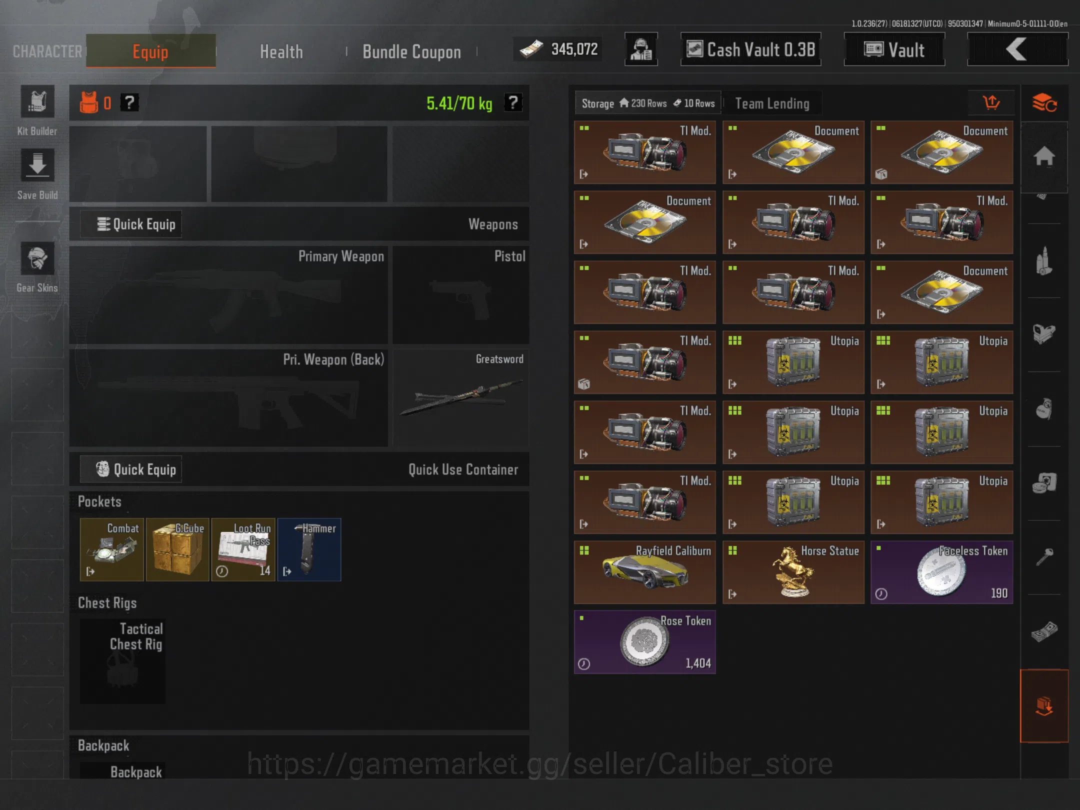 Arena Breakout Accounts 616M T7 Skin wrath suit 2 gloves 461 t7 negotiable image 3