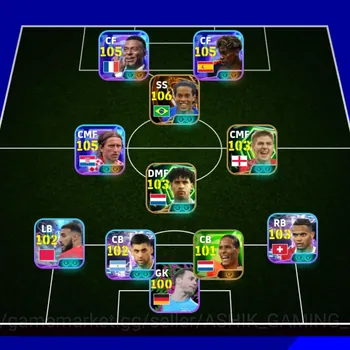 eFootball Accounts Legends & Iconic Players eFootball Account SELL | 106 Ronaldinho SS | 105 Mbappé | 105 Modrić | 104 Messi!