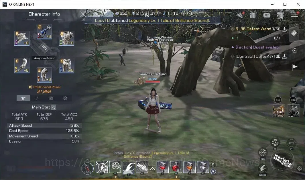 RF Online Next Accounts Starter Anka 2 | Lvl 50 | 650 Diamond + 31k CP + 2 image 3
