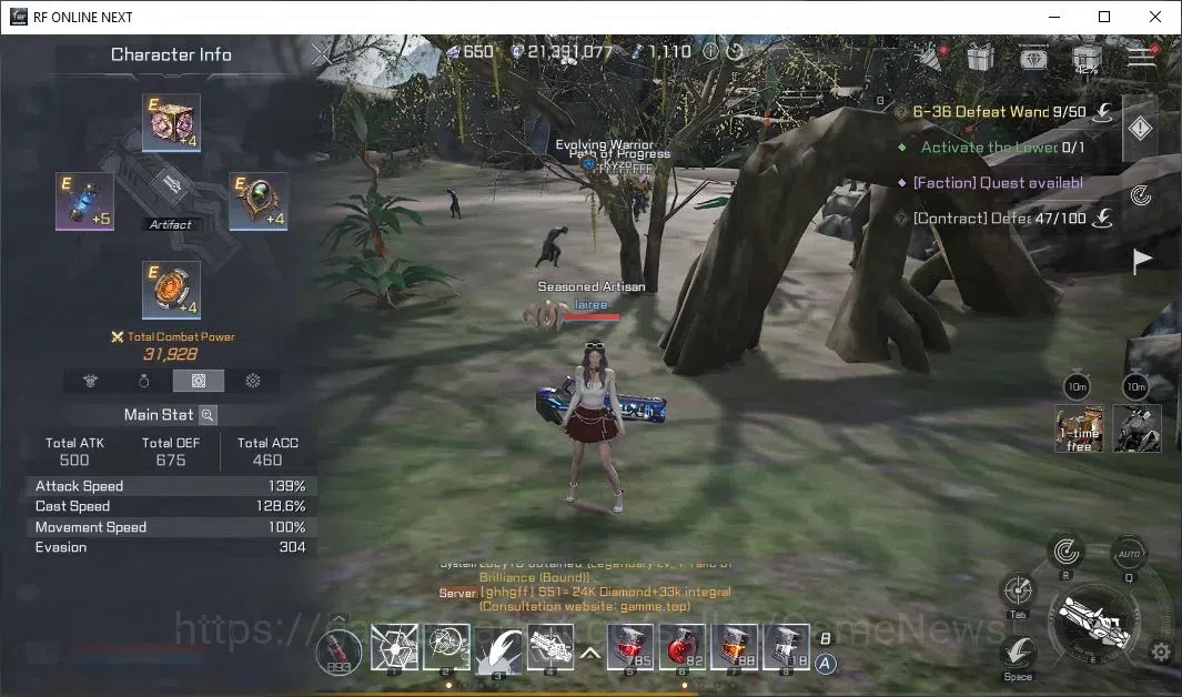 RF Online Next Accounts Starter Anka 2 | Lvl 50 | 650 Diamond + 31k CP + 2 image 5