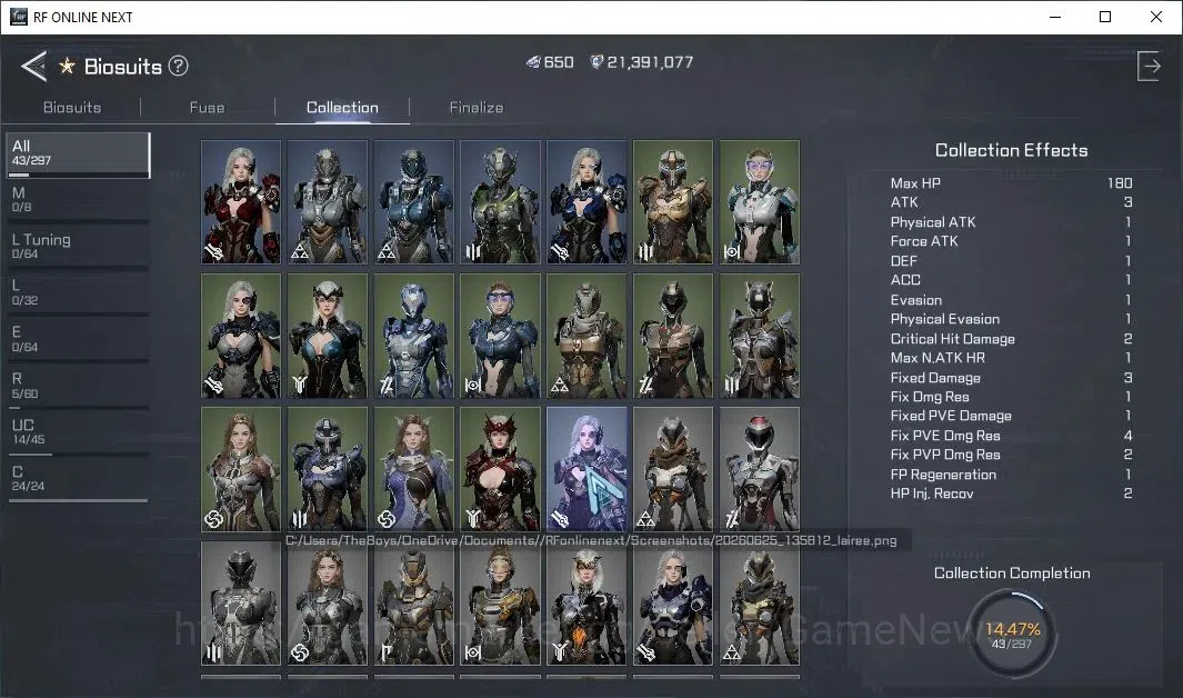 RF Online Next Accounts Starter Anka 2 | Lvl 50 | 650 Diamond + 31k CP + 2 image 9