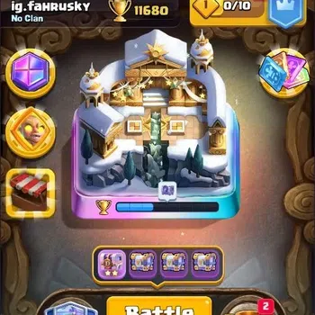 Clash Royale Accounts High-End Trophy 11680|CL 1461|KTL 15|121 Cards + 6 Max|8 Champ|4 Hero + 11 Evo|Arena 28|1001 Gems|209K