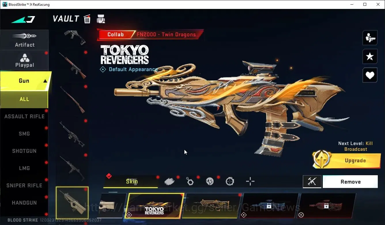Blood Strike Accounts ASIA|ETERNAL DeAgle+Collab TR FN2000,Takemichi,7DS image 14