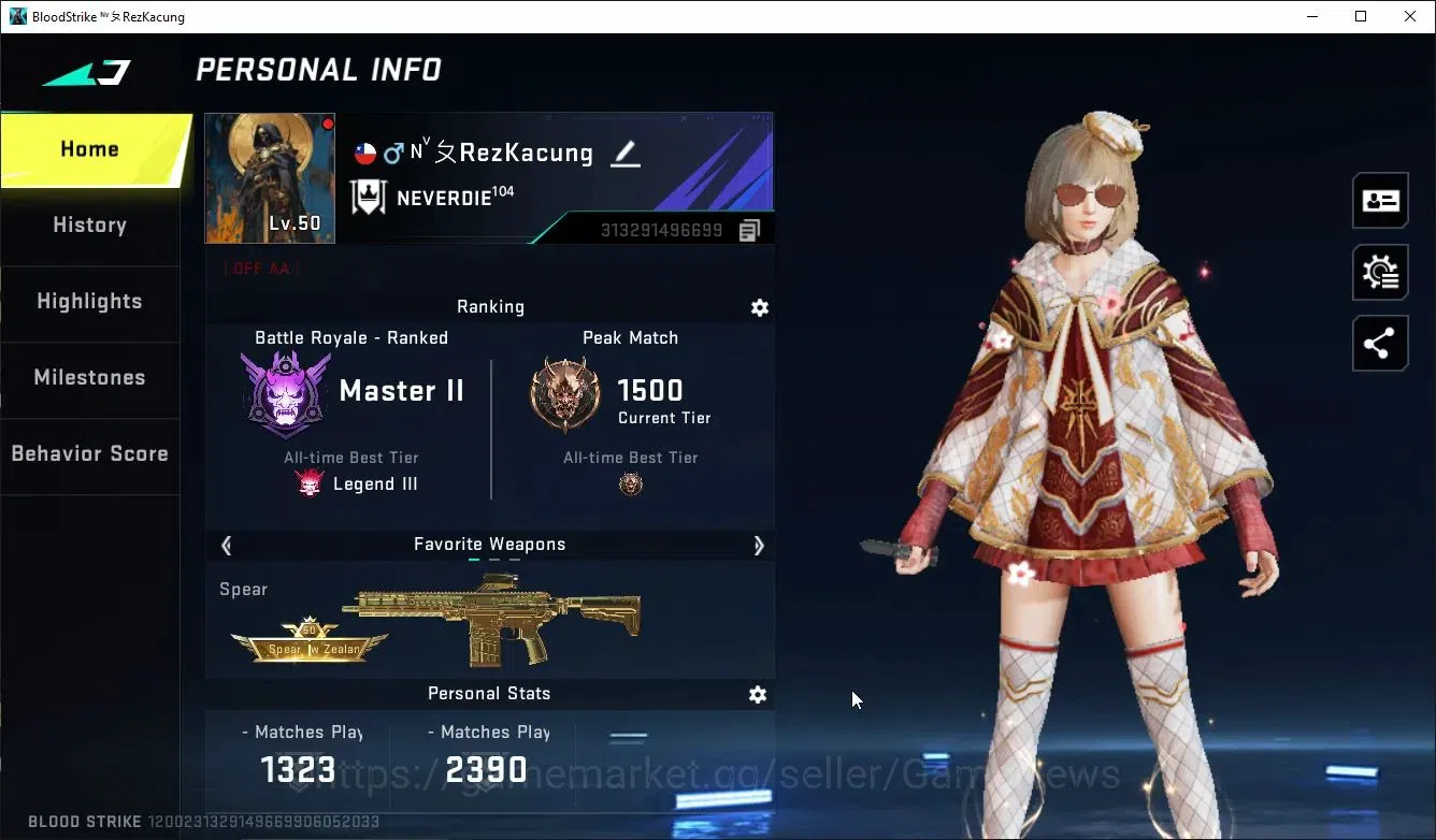 Blood Strike Accounts ASIA|ETERNAL DeAgle+Collab TR FN2000,Takemichi,7DS image 2