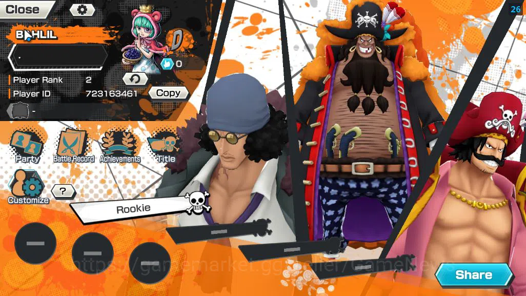 One Piece Bounty Rush Accounts Starter Global|4EX|Five Elders ST.Saturn,TFE Marshal D Teach,Blackbeard Kuzan,KOP Gol D 2