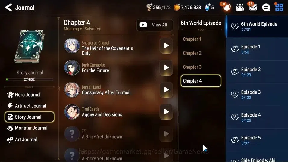 Epic Seven Accounts GLOBAL Unverif|New Era|3 ML(Salome,LOT Scales,Beli image 11