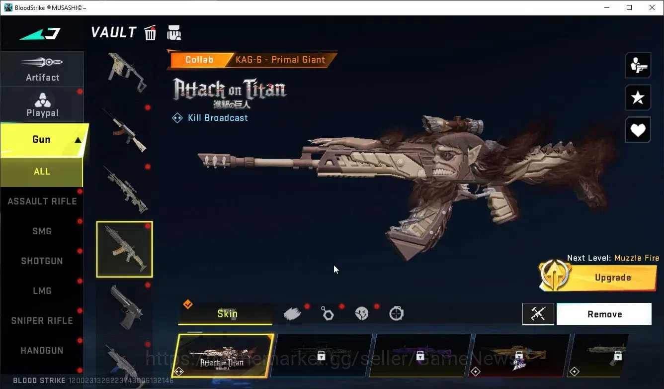 Blood Strike Accounts ASIA|MELEE TALONKnife+Collab EVANGELION MCX-00,Att image 5