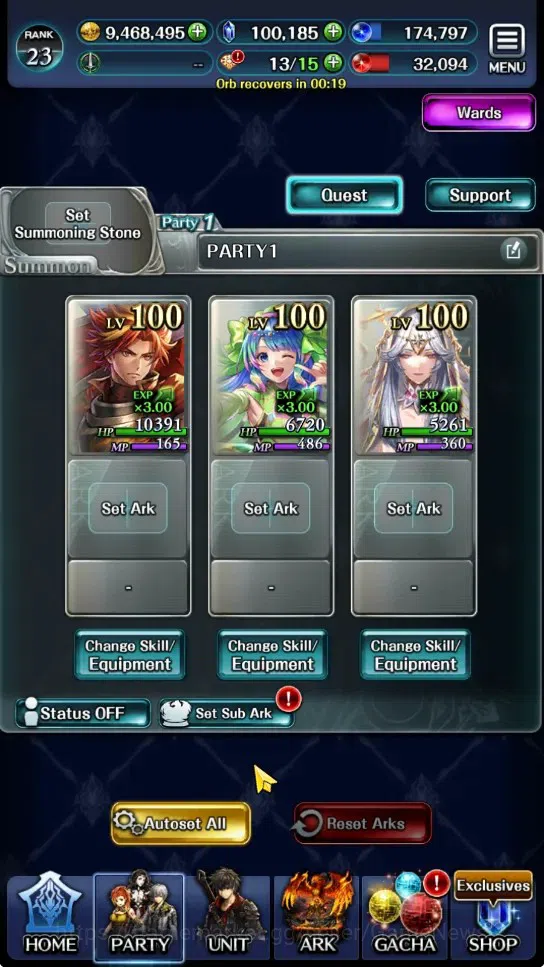 Last Cloudia Accounts GLOBAL|Rank 23|100k Crystal|Collab (Goddess Tilith image 10