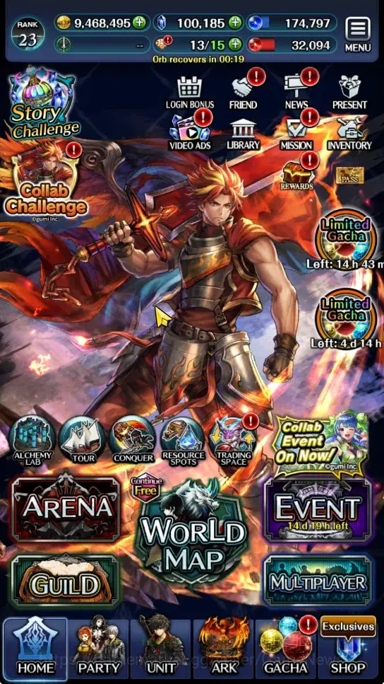Last Cloudia Accounts GLOBAL|Rank 23|100k Crystal|Collab (Goddess Tilith image 11