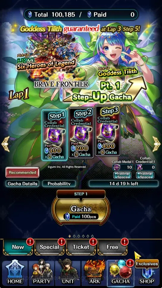 Last Cloudia Accounts GLOBAL|Rank 23|100k Crystal|Collab (Goddess Tilith image 12