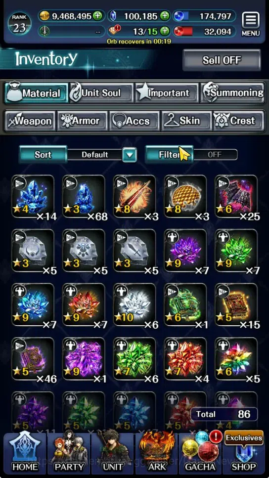 Last Cloudia Accounts GLOBAL|Rank 23|100k Crystal|Collab (Goddess Tilith image 14