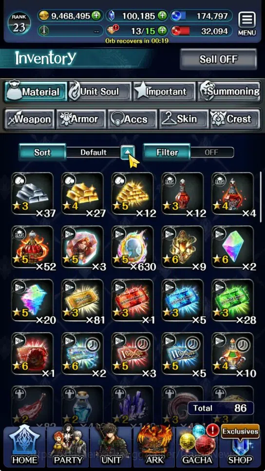 Last Cloudia Accounts GLOBAL|Rank 23|100k Crystal|Collab (Goddess Tilith image 15