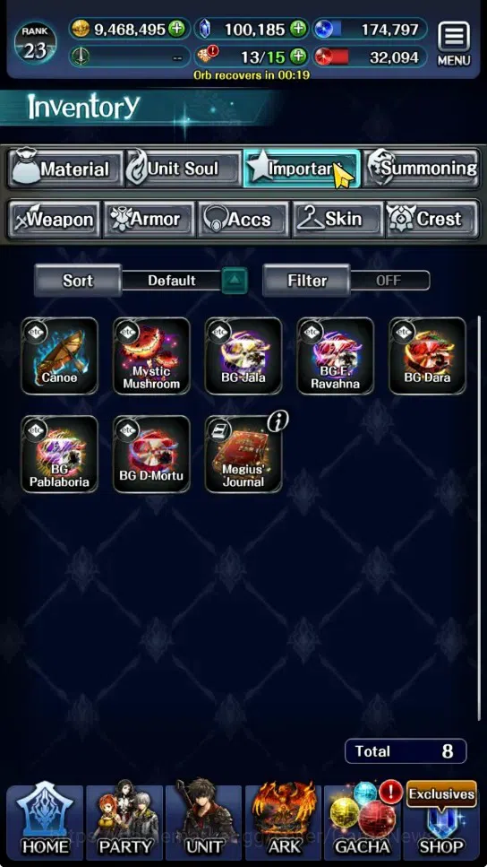 Last Cloudia Accounts GLOBAL|Rank 23|100k Crystal|Collab (Goddess Tilith image 17