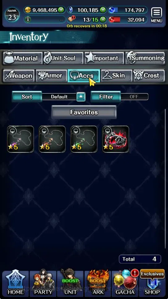 Last Cloudia Accounts GLOBAL|Rank 23|100k Crystal|Collab (Goddess Tilith image 20