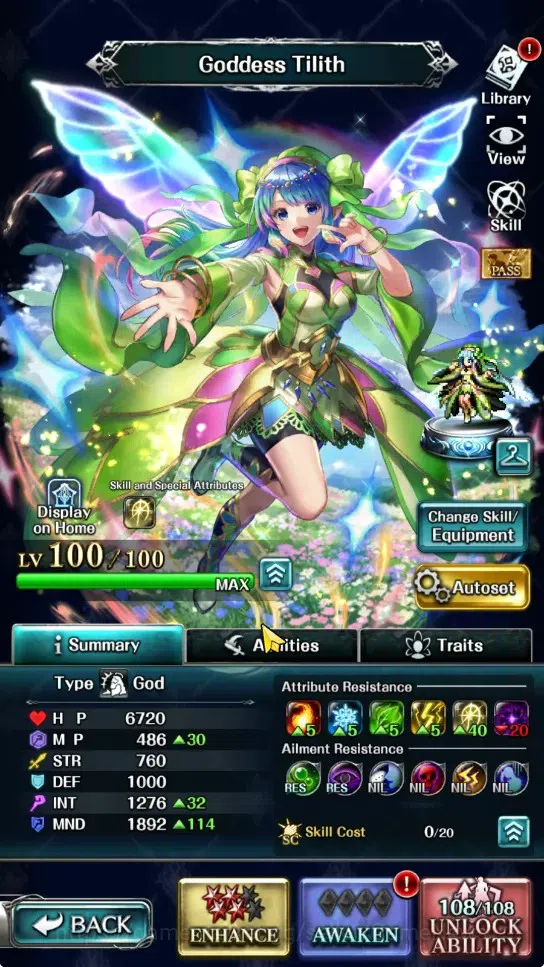 Last Cloudia Accounts GLOBAL|Rank 23|100k Crystal|Collab (Goddess Tilith image 4