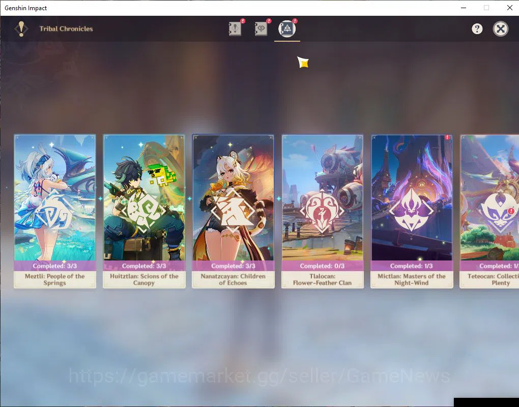 Genshin Impact Accounts ASIA |AR 56|8 Limit+7(*5Wep)|Nahida+Sign,Raiden,Ye image 13