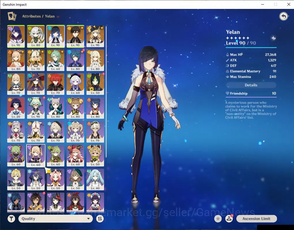 Genshin Impact Accounts ASIA |AR 56|8 Limit+7(*5Wep)|Nahida+Sign,Raiden,Ye image 3