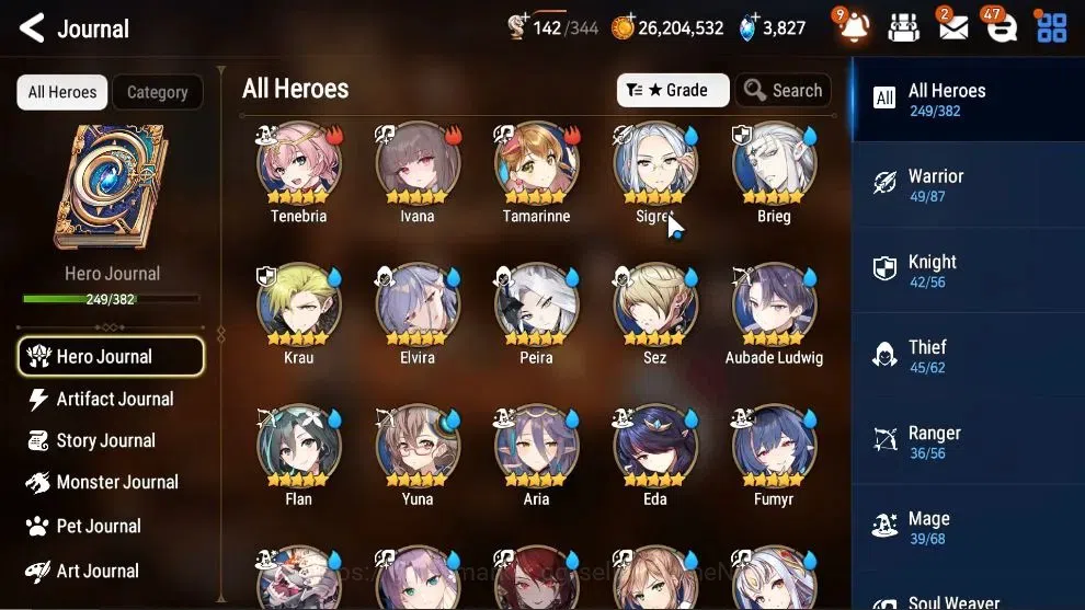 Epic Seven Accounts Global Verif|25ML(Schol N Yulha,RnL,MonarS Iseria, image 9