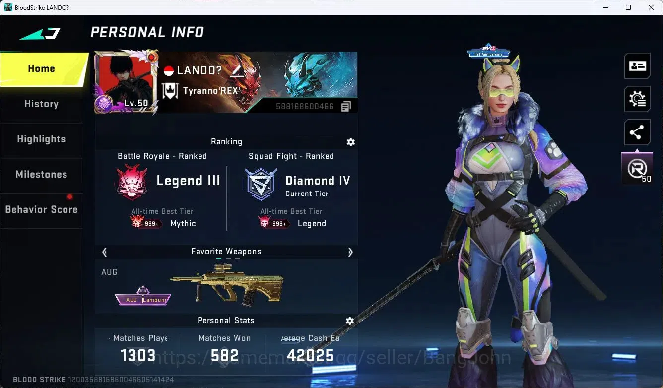 Blood Strike Accounts ASIA | EVO FAL-Evolved Draco | 2 Collab Skins | 3  image 2