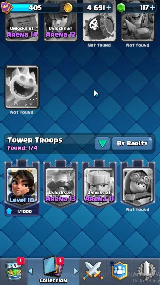 Clash Royale Accounts High-End Lv 405|Trophy 3041|KTL 10|Card 52/121|1 Hero 4 EVO 11 Epic 20 Rare 21 Common|Take Mail|Check 20