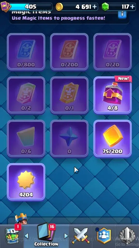 Clash Royale Accounts High-End Lv 405|Trophy 3041|KTL 10|Card 52/121|1 Hero 4 EVO 11 Epic 20 Rare 21 Common|Take Mail|Check 7