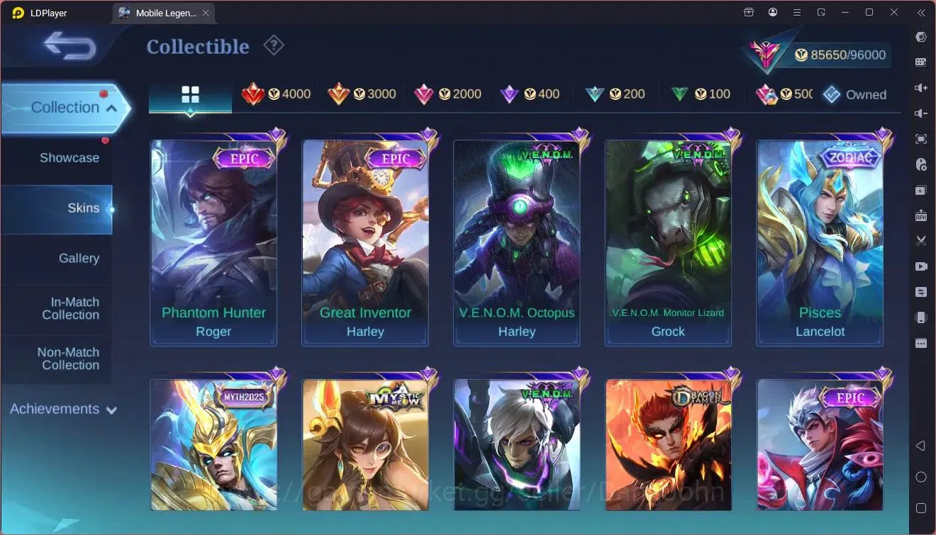 Mobile Legends: Bang Bang Accounts Global |Hero 133|Skin 294|Exalted|ASP Guin,Layla|P image 13