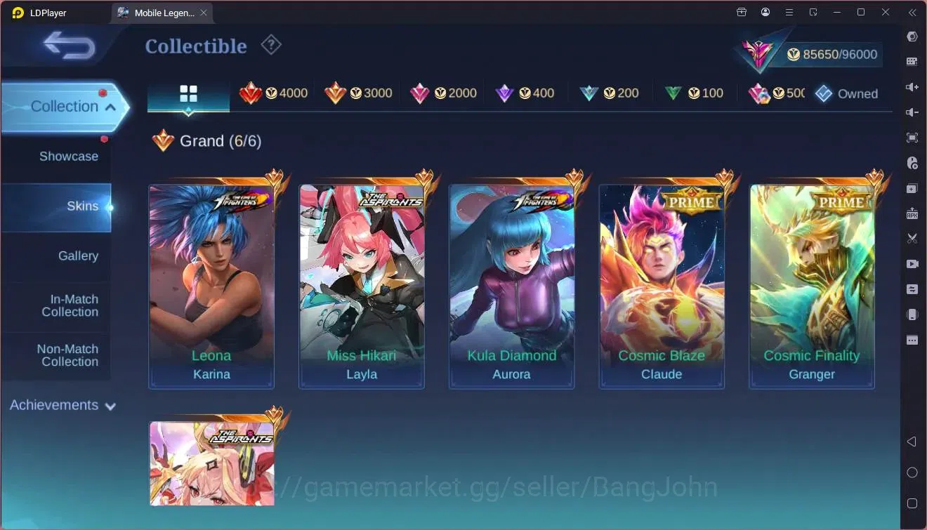 Mobile Legends: Bang Bang Accounts Global |Hero 133|Skin 294|Exalted|ASP Guin,Layla|P image 7