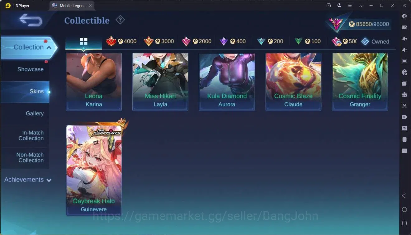 Mobile Legends: Bang Bang Accounts Global |Hero 133|Skin 294|Exalted|ASP Guin,Layla|P image 8