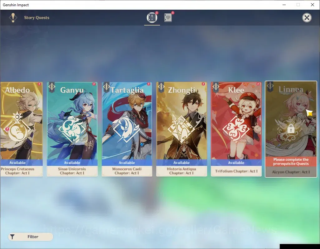 Genshin Impact Accounts ASIA|AR 48|BD Unset|1 Limited + 1 (*5 Weapon)|Clor image 16