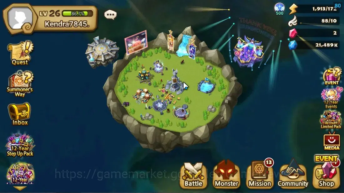 Summoners War: Sky Arena Accounts Starter ASIA|Lv 26|Ready Gacha|99 12 YSC + 160 11 YSC + 3 LAAS + 5 LS + 4 LDS + 118 MS |1 1