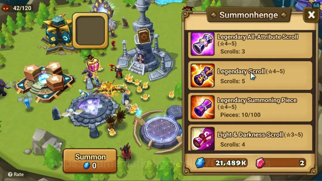Summoners War: Sky Arena Accounts Starter ASIA|Lv 26|Ready Gacha|99 12 YSC + 160 11 YSC + 3 LAAS + 5 LS + 4 LDS + 118 MS |1 11