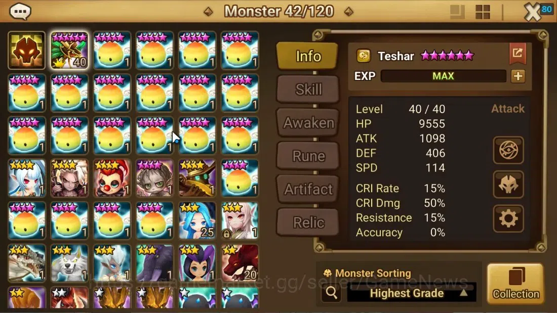 Summoners War: Sky Arena Accounts Starter ASIA|Lv 26|Ready Gacha|99 12 YSC + 160 11 YSC + 3 LAAS + 5 LS + 4 LDS + 118 MS |1 8