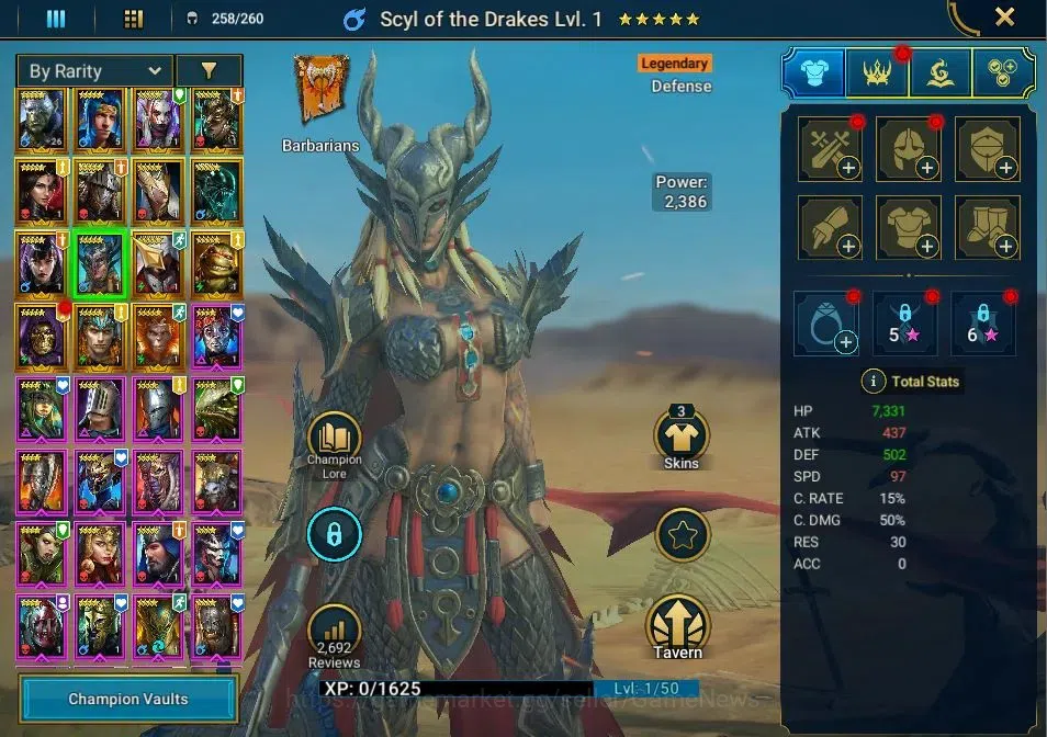 Raid: Shadow Legends Accounts Lv 18| Power 380K|12 Legend (Artak, Ninja, Visix, image 10