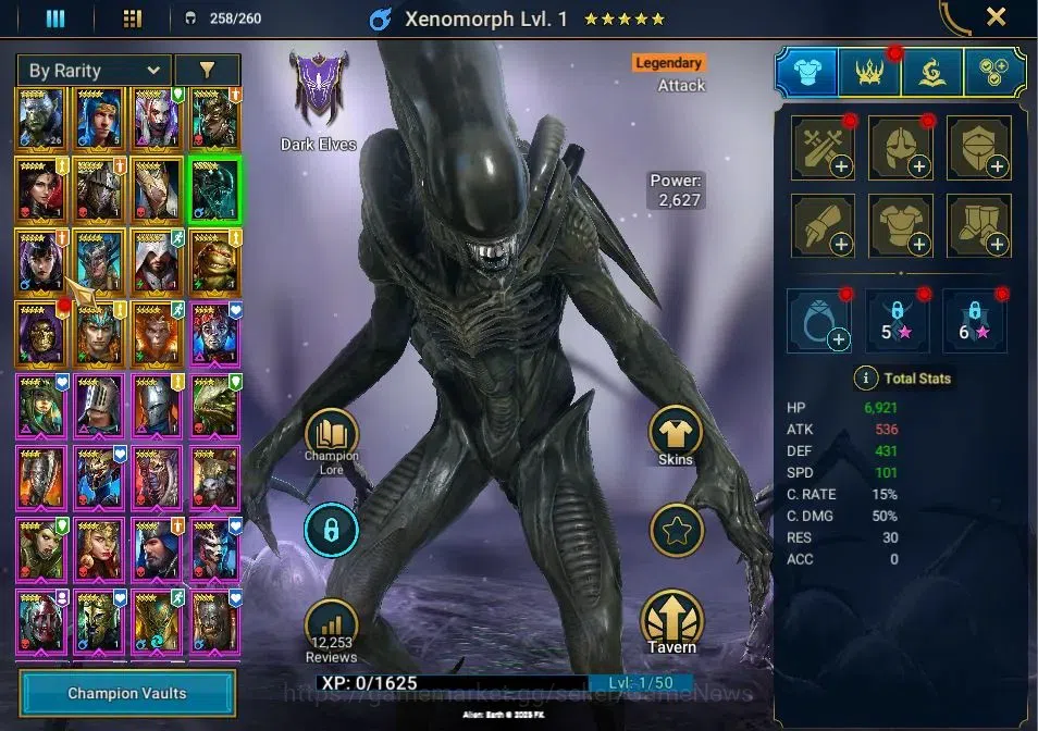 Raid: Shadow Legends Accounts Lv 18| Power 380K|12 Legend (Artak, Ninja, Visix, image 8