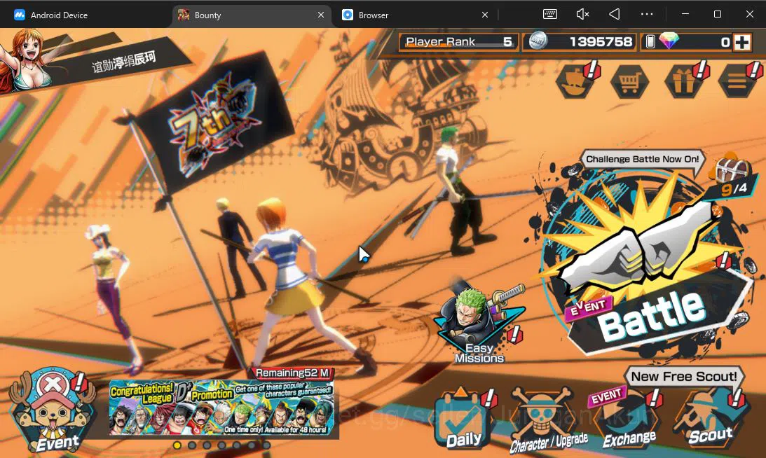 One Piece Bounty Rush Accounts Global | 5 META EX | Oniga Roronoa Zoro, BoM Kaido image 6
