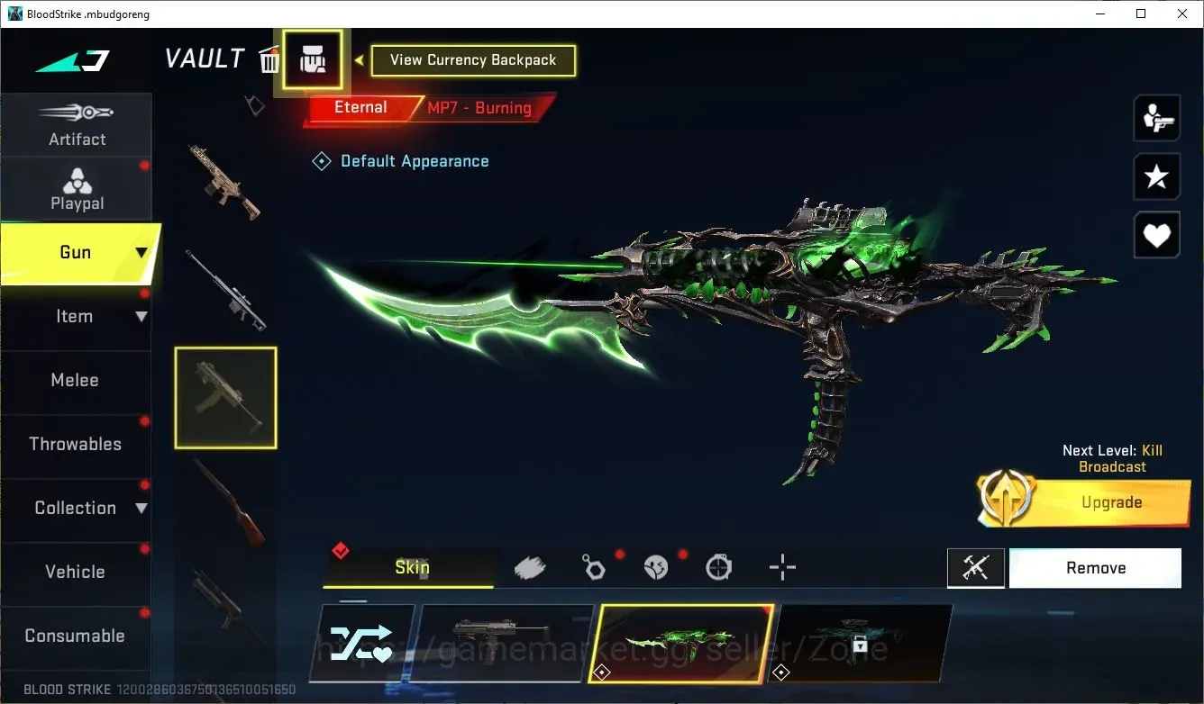 Blood Strike Accounts Starter ASIA|STARTER|1 ETERNAL: MP7-Burning|1 LEGENDARY Gun|1 ULTRA Gun|1 RARE Playpal 1