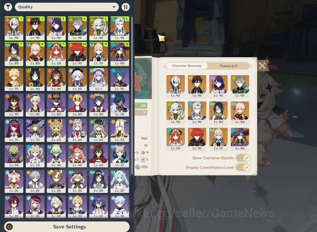 Genshin Impact Accounts ASIA|AR58|9Limit+3(*5WEP)|NeuvileC1,Arlec+sign,Kaz image 2