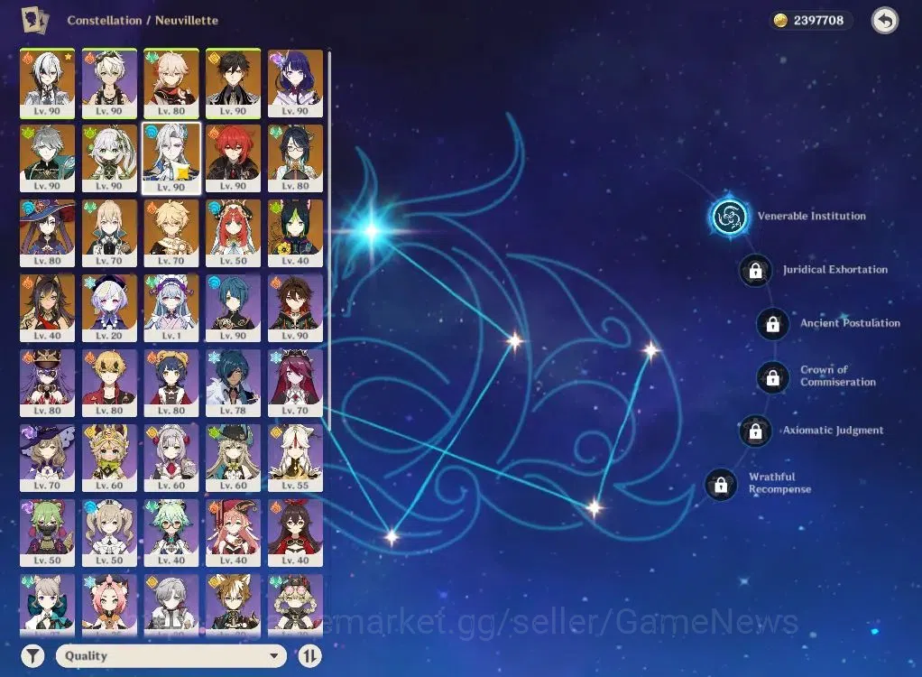 Genshin Impact Accounts ASIA|AR58|9Limit+3(*5WEP)|NeuvileC1,Arlec+sign,Kaz image 3