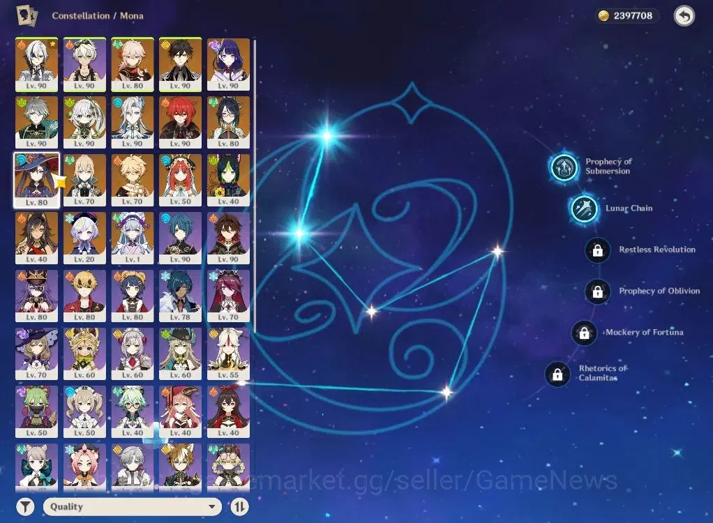 Genshin Impact Accounts ASIA|AR58|9Limit+3(*5WEP)|NeuvileC1,Arlec+sign,Kaz image 4