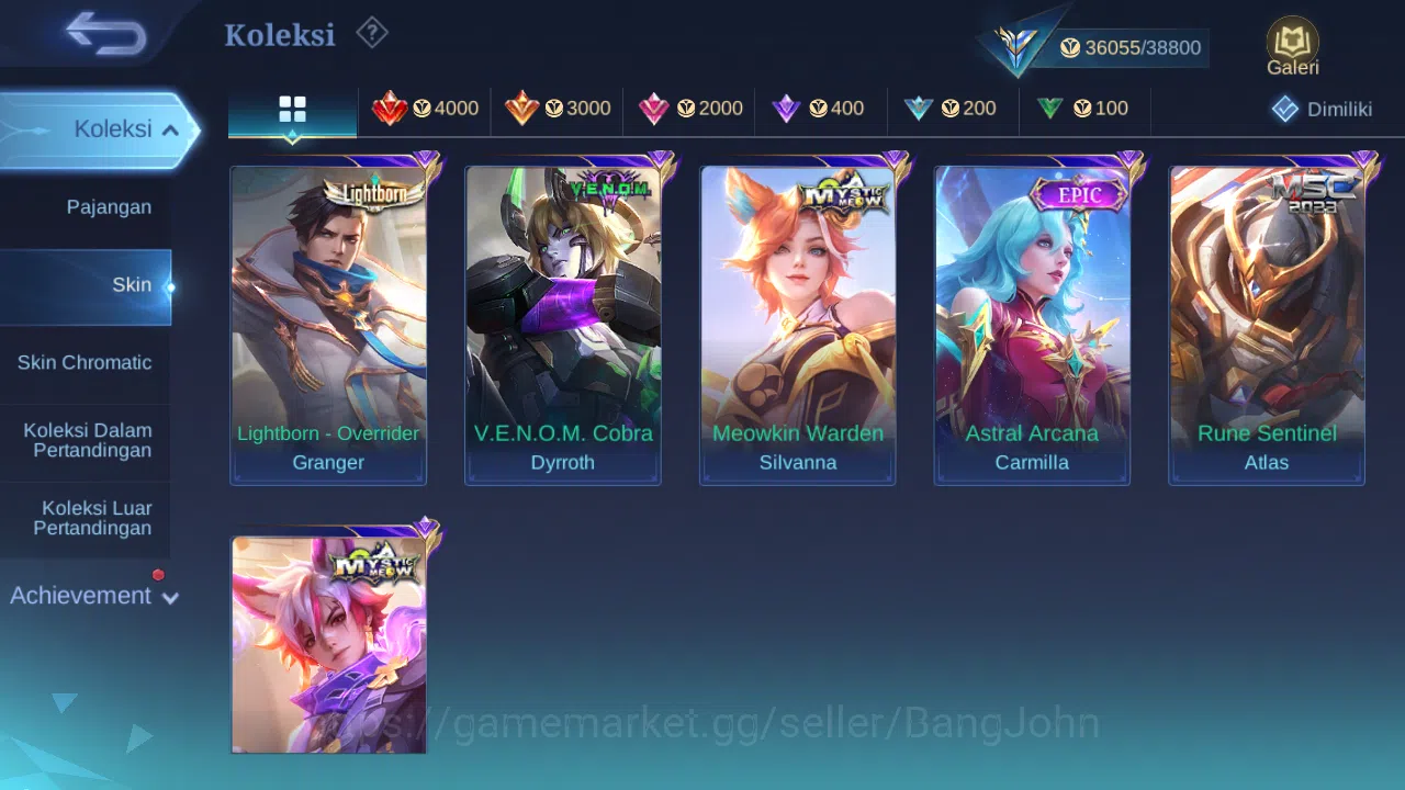 Mobile Legends: Bang Bang Accounts Hero 119 Skin 178 | CC Natalia | Lightborn Granger image 5